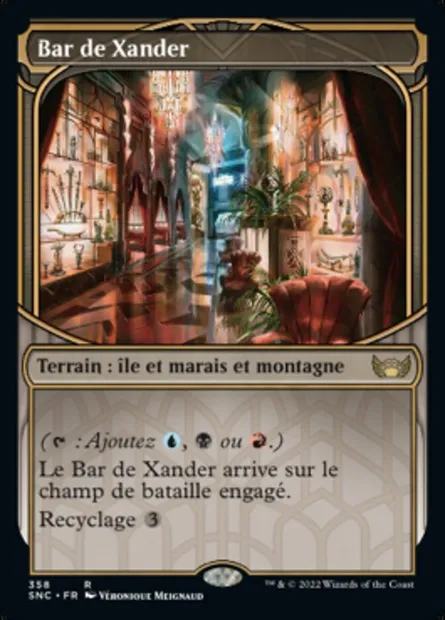 Bar de Xander, carte Magic SNC 358 — extension Les rues de la Nouvelle-Capenna