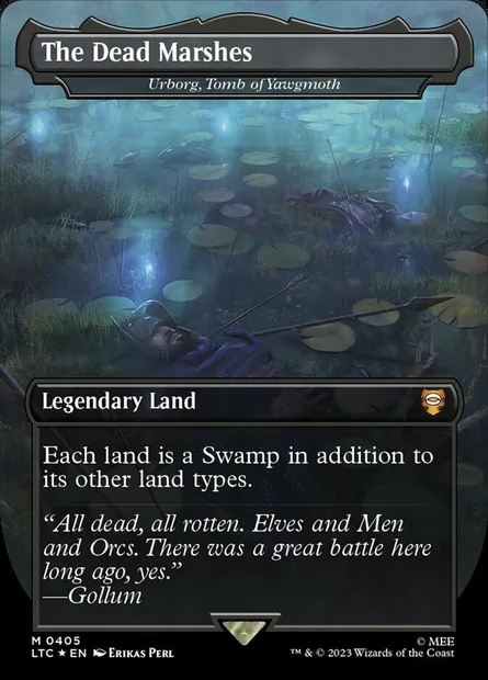 Urborg, Tomb of Yawgmoth, Magic card LTC 405 — Tales of Middle-earth Commander set