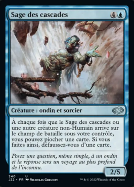 Sage des cascades, carte Magic J22 340 — extension Jumpstart 2022
