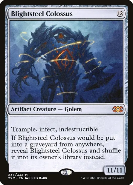 Blightsteel Colossus, Magic card 2XM 235 — Double Masters set