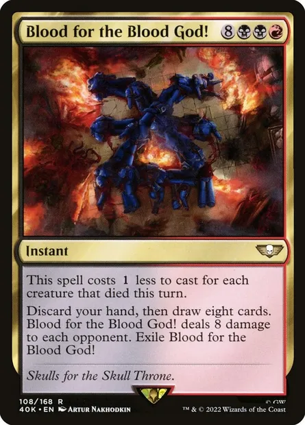 Blood for the Blood God!, Magic card 40K 108 — Warhammer 40,000 Commander set