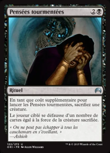 Pensées tourmentées, carte Magic ORI 122 — extension Magic Origines