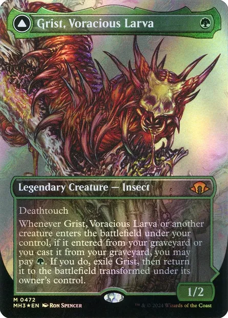 Grist, Voracious Larva // Grist, the Plague Swarm, Magic card MH3 472 — Modern Horizons 3 set