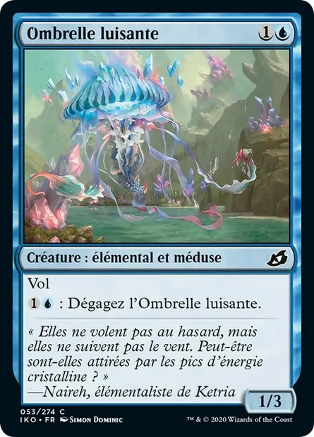 Ombrelle luisante, carte Magic IKO 53 — extension Ikoria: Lair of Behemoths