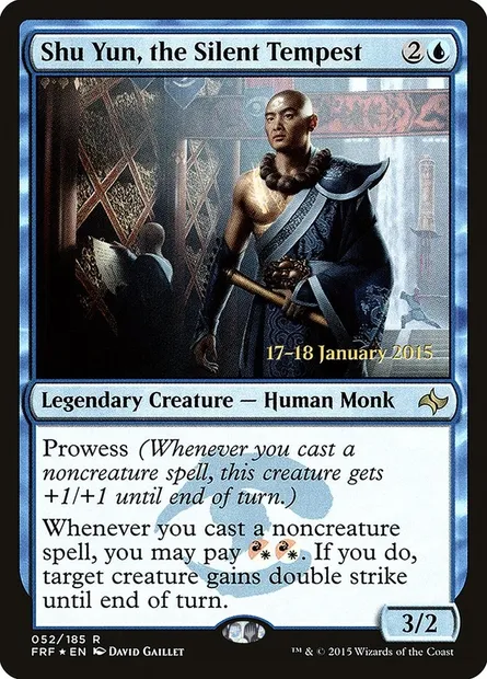 Shu Yun, the Silent Tempest, Magic card PFRF 52s — Fate Reforged Promos set