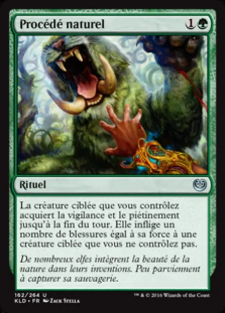 Procédé naturel, carte Magic KLD 162 — extension Kaladesh