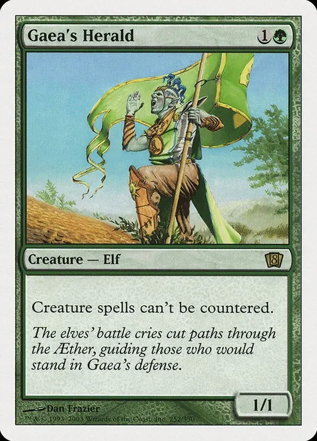 Gaea's Herald, Magic card 8ED 252 — Eighth Edition set