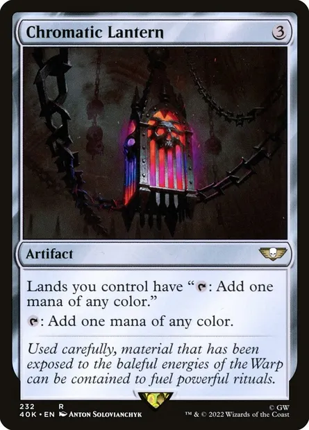 Chromatic Lantern, Magic card 40K 232 — Warhammer 40,000 Commander set