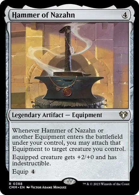 Hammer of Nazahn, Magic card CMM 388 — Commander Masters set