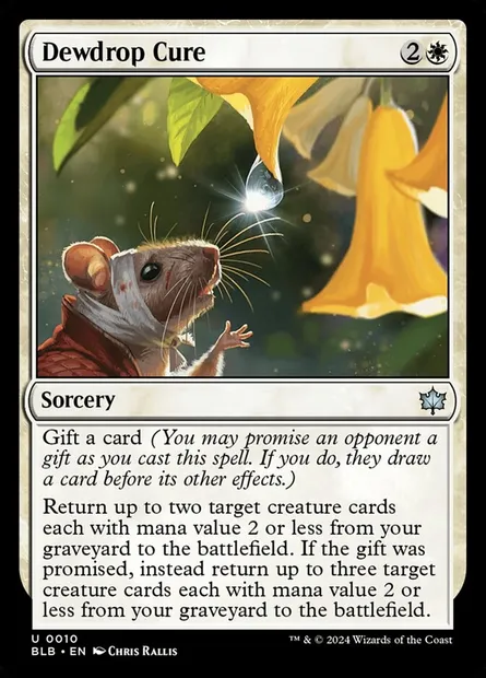 Dewdrop Cure, Magic card BLB 10 — Bloomburrow set