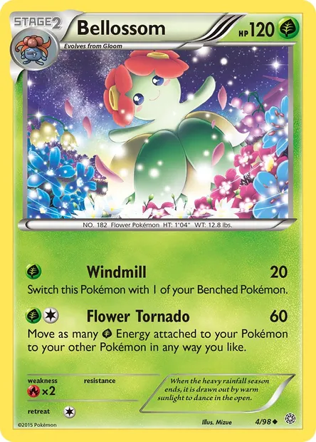 Bellossom, Pokémon card AOR 4 — Ancient Origins set
