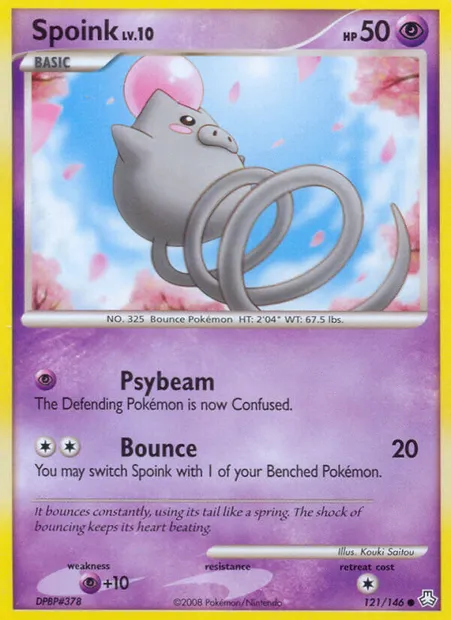 Spoink, Pokémon card LA 121 — Legends Awakened set