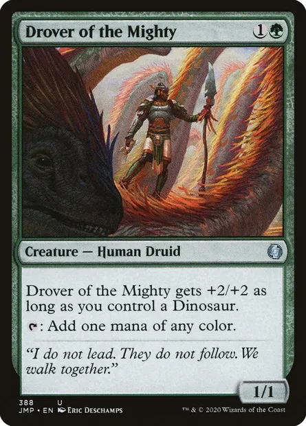 Drover of the Mighty, Magic card JMP 388 — Jumpstart set