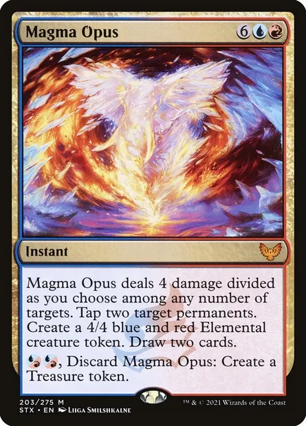 Magma Opus, Magic card STX 203 — Strixhaven: School of Mages set