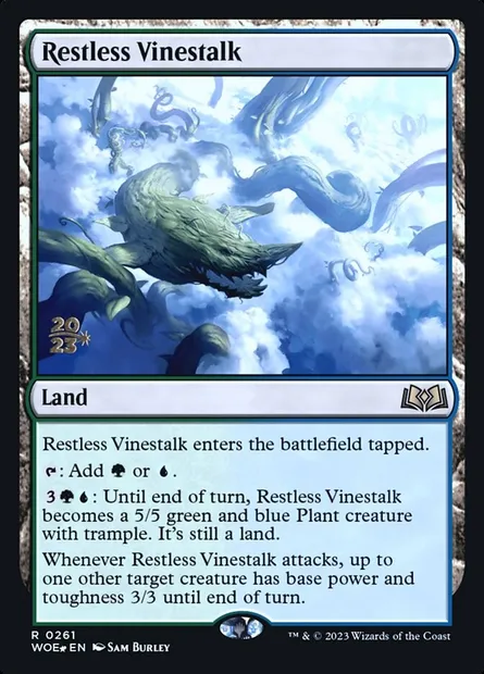 Restless Vinestalk, Magic card PWOE 261s — Wilds of Eldraine Promos set