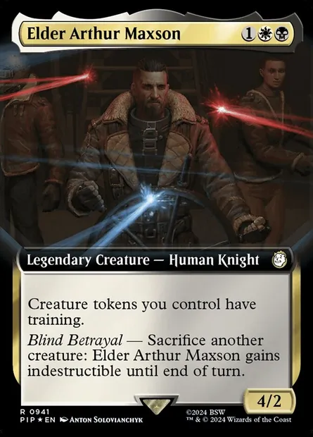 Elder Arthur Maxson, Magic card PIP 941 — Fallout set