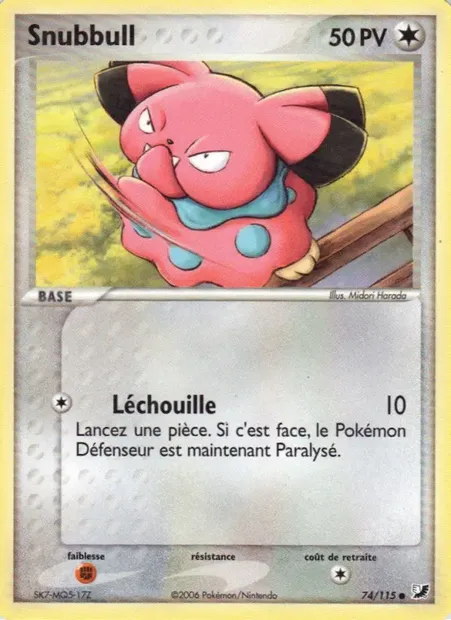 Snubbull, carte Pokémon UF 74 — extension EX Forces Cachées