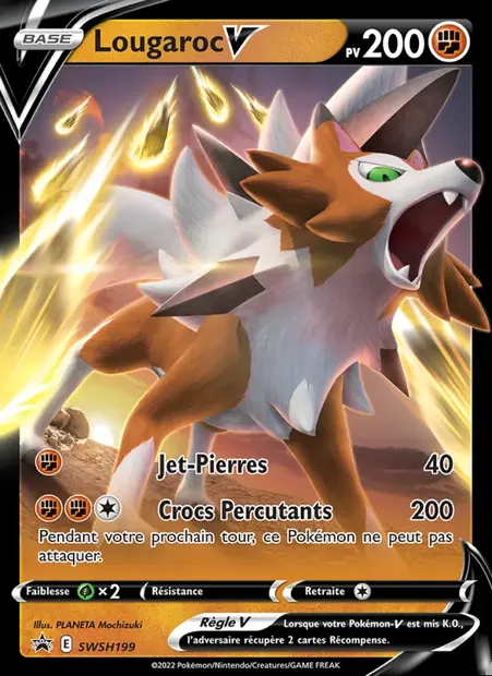 Lougaroc V, carte Pokémon SWSH 199 — extension Promo SWSH