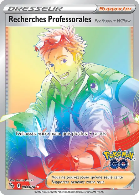 Recherches Professorales, carte Pokémon PGO 084 — extension Pokémon GO