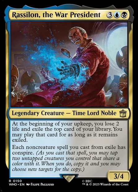 Rassilon, the War President, Magic card WHO 150 — Doctor Who set