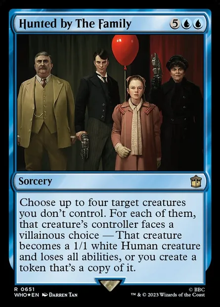 Traqué par la Famille, carte Magic WHO 651 — extension Doctor Who