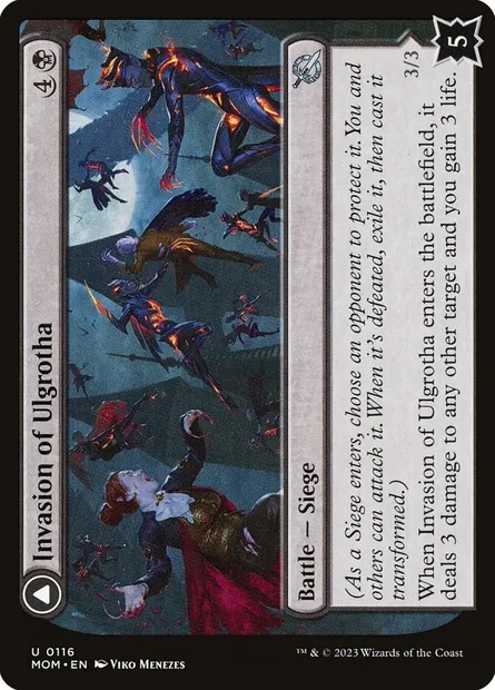 Invasion of Ulgrotha // Grandmother Ravi Sengir, Magic card MOM 116 — March of the Machine set