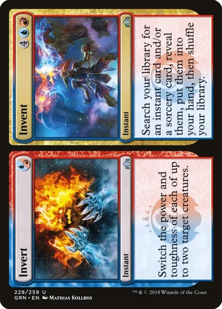 Invert // Invent, Magic card GRN 228 — Guilds of Ravnica set