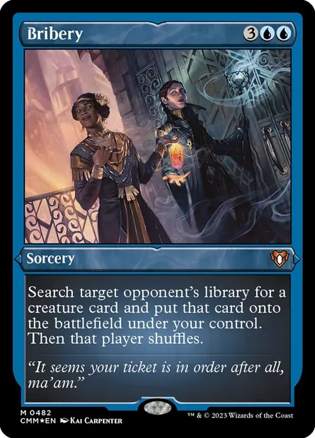 Bribery, Magic card CMM 482 — Commander Masters set