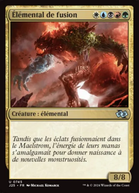 Élémental de fusion, carte Magic J25 745 — extension Foundations Jumpstart