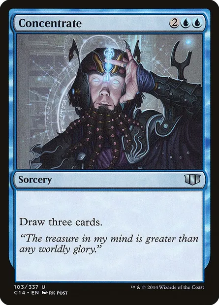 Concentrate, Magic card C14 103 — Commander 2014 set