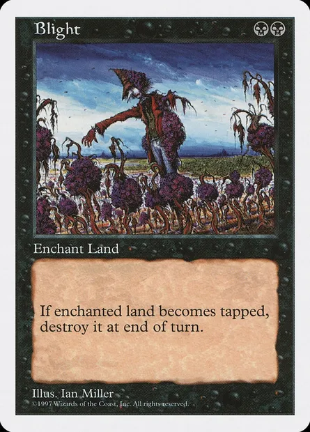 Blight, Magic card 5ED 144 — Fifth Edition set