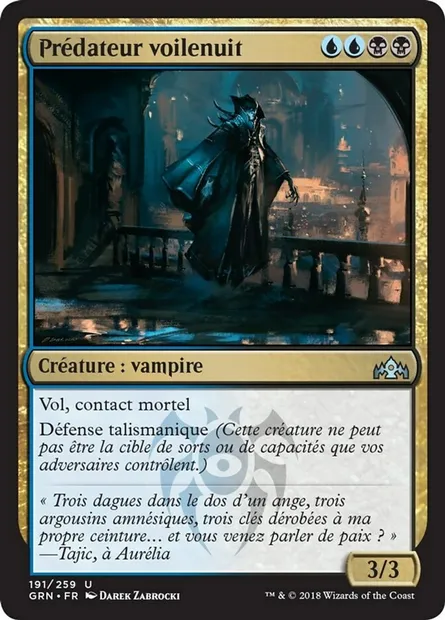Prédateur voilenuit, carte Magic GRN 191 — extension Les Guildes de Ravnica