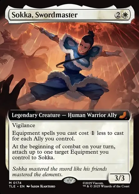 Sokka, Swordmaster, Magic card TLE 174 — Avatar: The Last Airbender Eternal set
