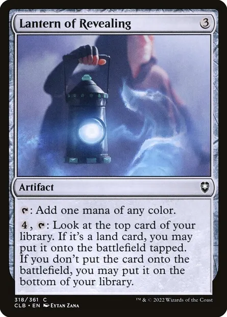 Lantern of Revealing, Magic card CLB 318 — Commander Legends: Battle for Baldur's Gate set