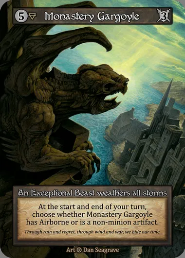 Monastery Gargoyle, carte Sorcery ALP 103 — extension Alpha