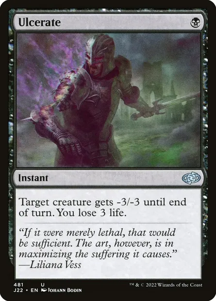 Ulcerate, Magic card J22 481 — Jumpstart 2022 set