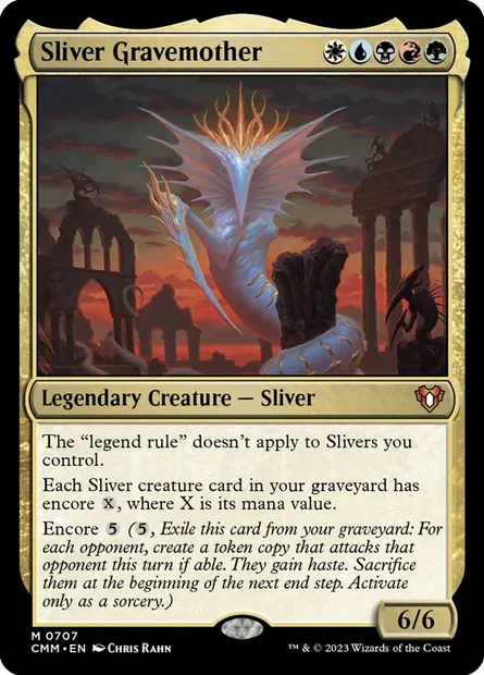 Sliver Gravemother, Magic card CMM 707 — Commander Masters set