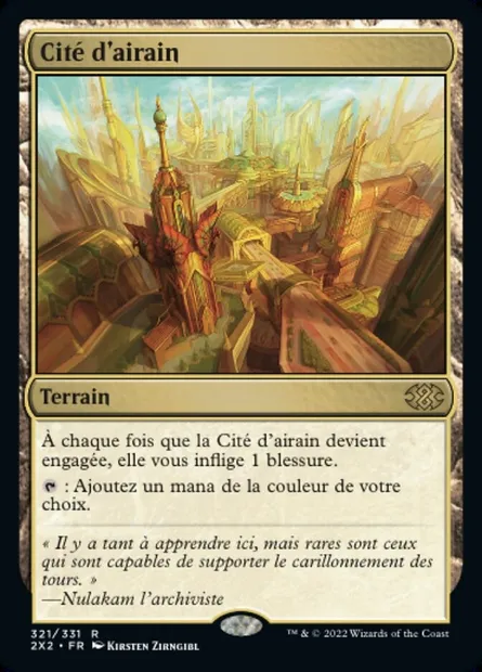 Cité d'airain, carte Magic 2X2 321 — extension Double Masters 2022