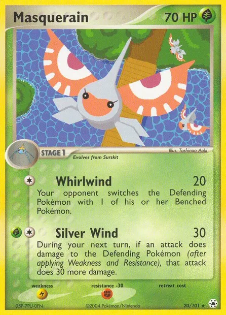 Masquerain, Pokémon card HL 20 — Hidden Legends set