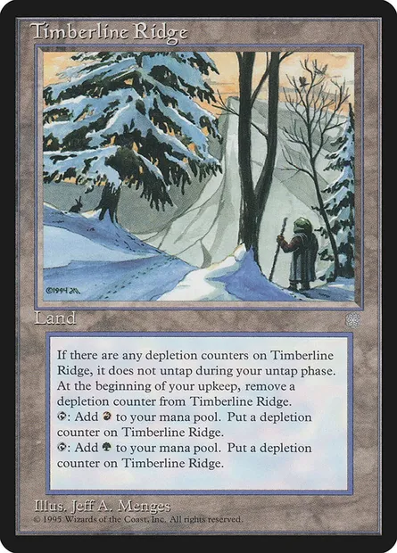 Timberline Ridge, Magic card ICE 361 — Ice Age set