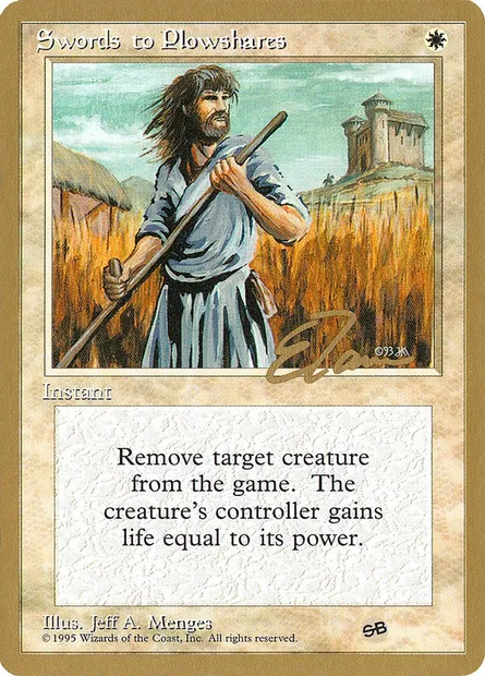 Swords to Plowshares, Magic card PTC et52sb — Pro Tour Collector Set set