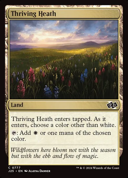 Thriving Heath, Magic card J25 777 — Foundations Jumpstart set