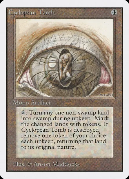 Cyclopean Tomb, Magic card 2ED 241 — Unlimited Edition set