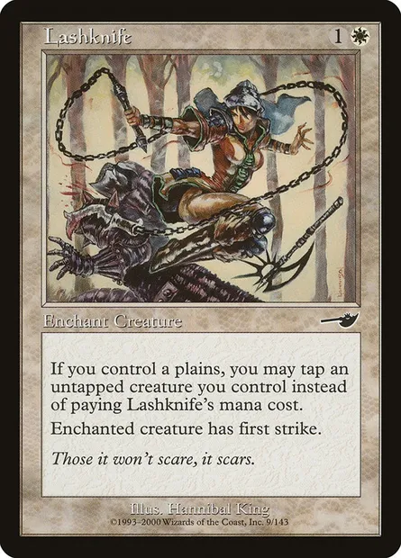 Lashknife, Magic card NEM 9 — Nemesis set