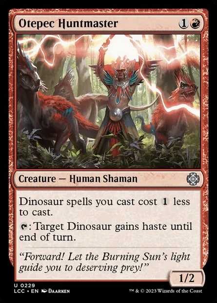 Otepec Huntmaster, Magic card LCC 229 — The Lost Caverns of Ixalan Commander set