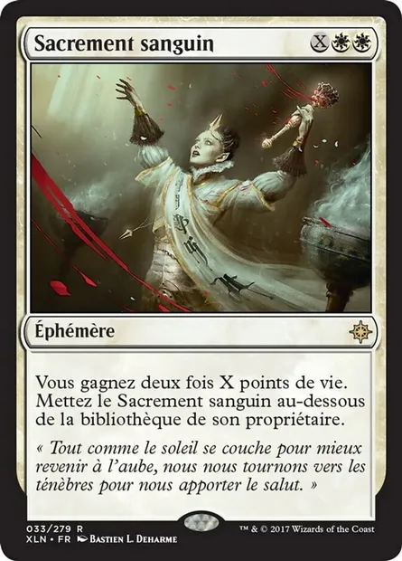 Sacrement sanguin, carte Magic XLN 33 — extension Ixalan