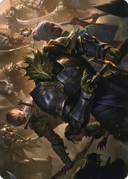 You Come to the Gnoll Camp // You Come to the Gnoll Camp, carte Magic AAFR 42 — extension Adventures in the Forgotten Realms Art Series