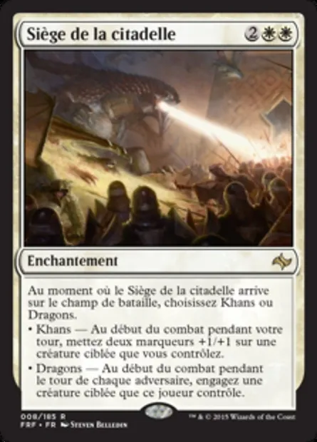 Siège de la citadelle, carte Magic FRF 8 — extension Destin reforgé