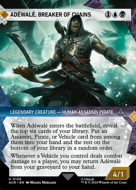 Adéwalé, Breaker of Chains, Magic card ACR 136 — Assassin's Creed set