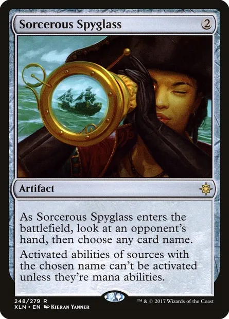 Sorcerous Spyglass, Magic card XLN 248 — Ixalan set
